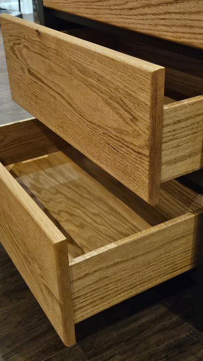 3 Chest Red Oak Dresser