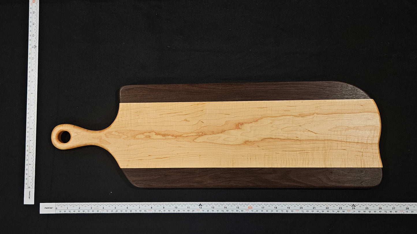 Handcrafted Charcuterie Board (Maple/Walnut) #0126