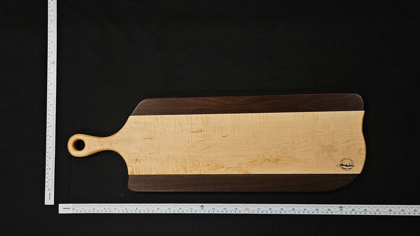 Handcrafted Charcuterie Board (Maple/Walnut) #0126