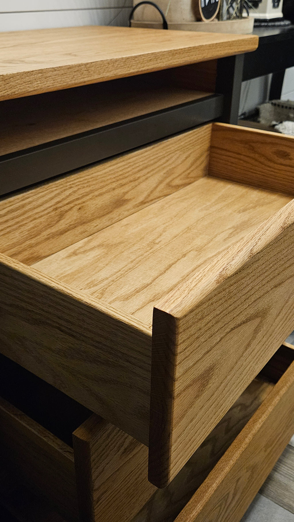 3 Chest Red Oak Dresser